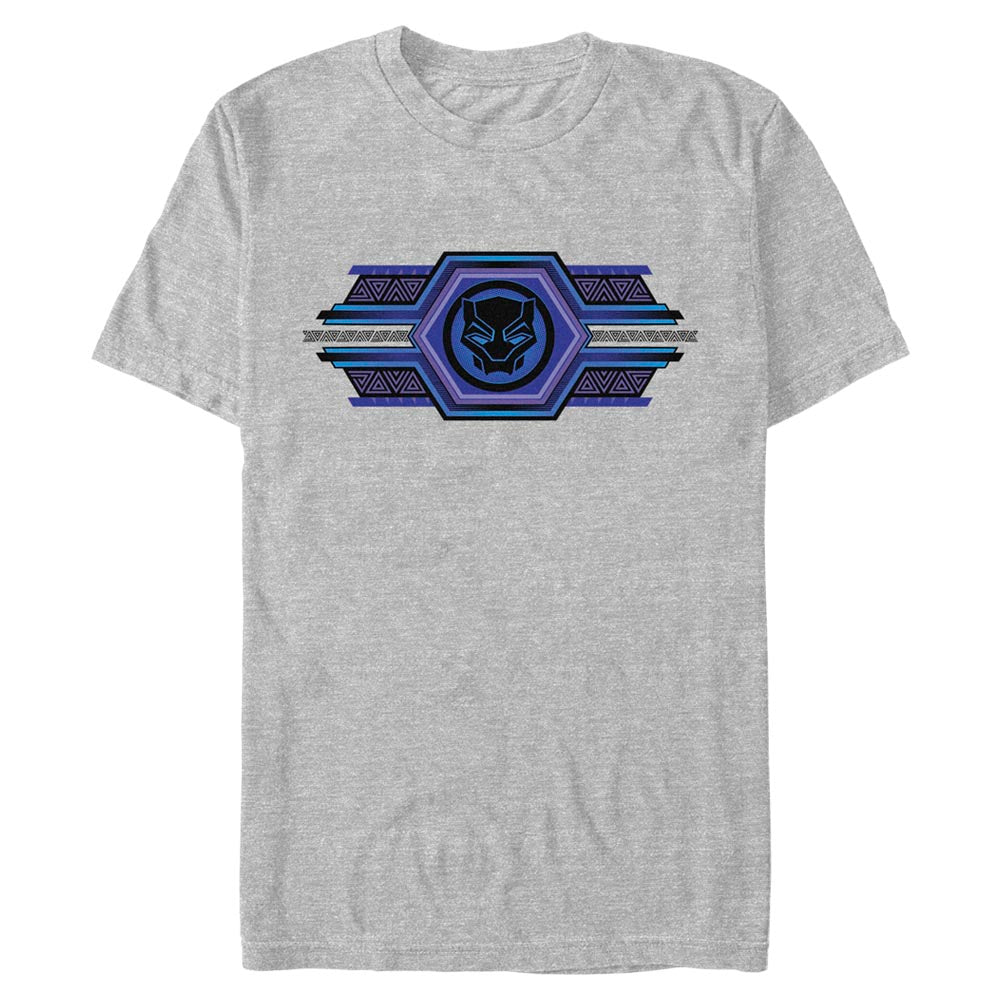 Men's Marvel Black Panther Wakanda Forever Sigil Hexes T-Shirt